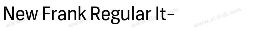 New Frank Regular It字体转换